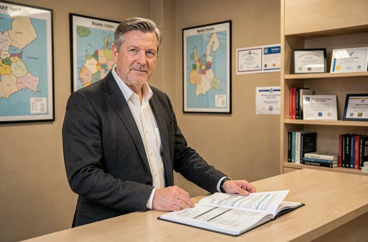 Expert polyvalent du Cabinet Expertise Cochin à Lille présentant un rapport d'expertise immobilière